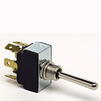 DPDT Mom On-Off-Mom On, Long Handle Toggle Switch