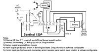 Electrical Connections for Sentinel 150P Programmable Switch Mode Battery Chargers