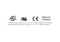 Industry Standards for Sentinel 300P Programmable Switch Mode Battery Chargers